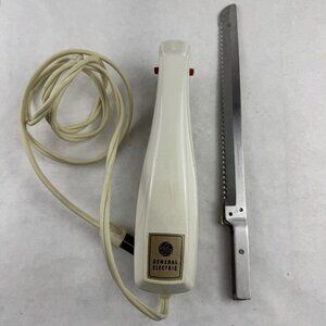 General Electric Vtg Electric Knife D1EK15 Stainless Blades 120V USA-Made Tested